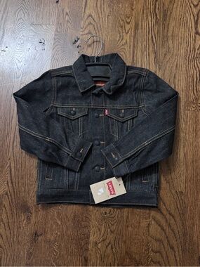 Levi's Kids Black Denim Trucker Jacket
